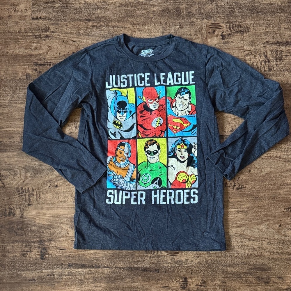 Justice League Super Heroes Long Sleeve Shirt